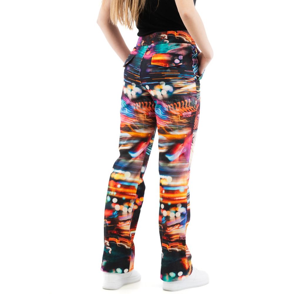 Moschino Multicolor Cotton Jeans Denim
