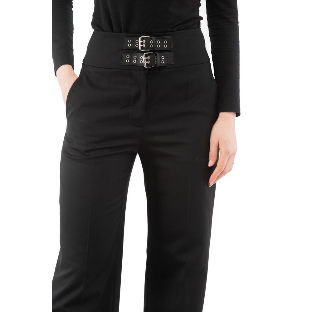 Moschino Black Polyester Dress Pants