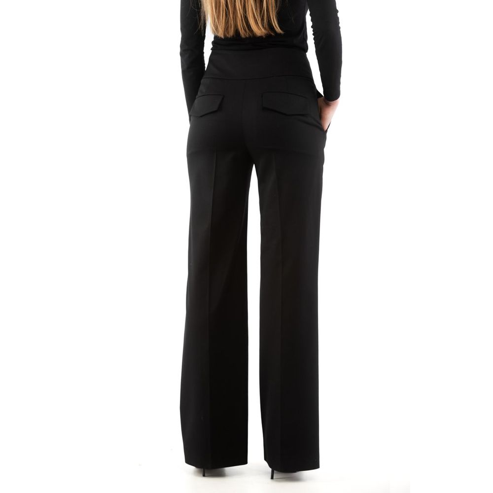 Moschino Black Polyester Dress Pants