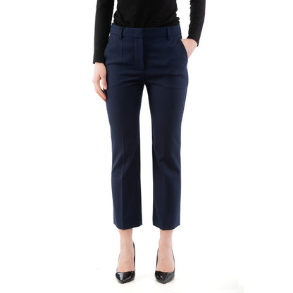 Moschino Blue Polyester Dress Pants