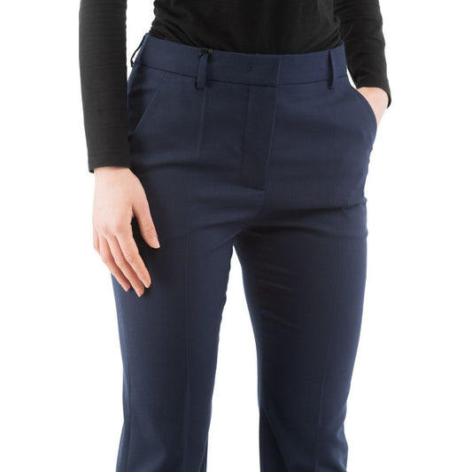Moschino Blue Polyester Dress Pants