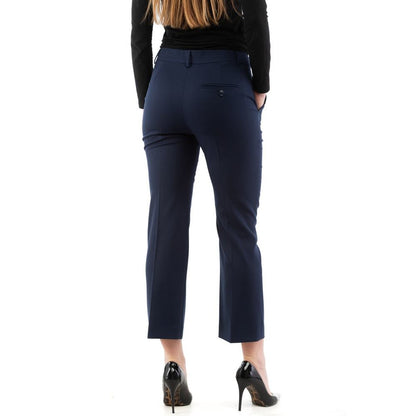 Moschino Blue Polyester Dress Pants
