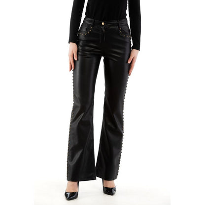 Moschino Black Leather Pants