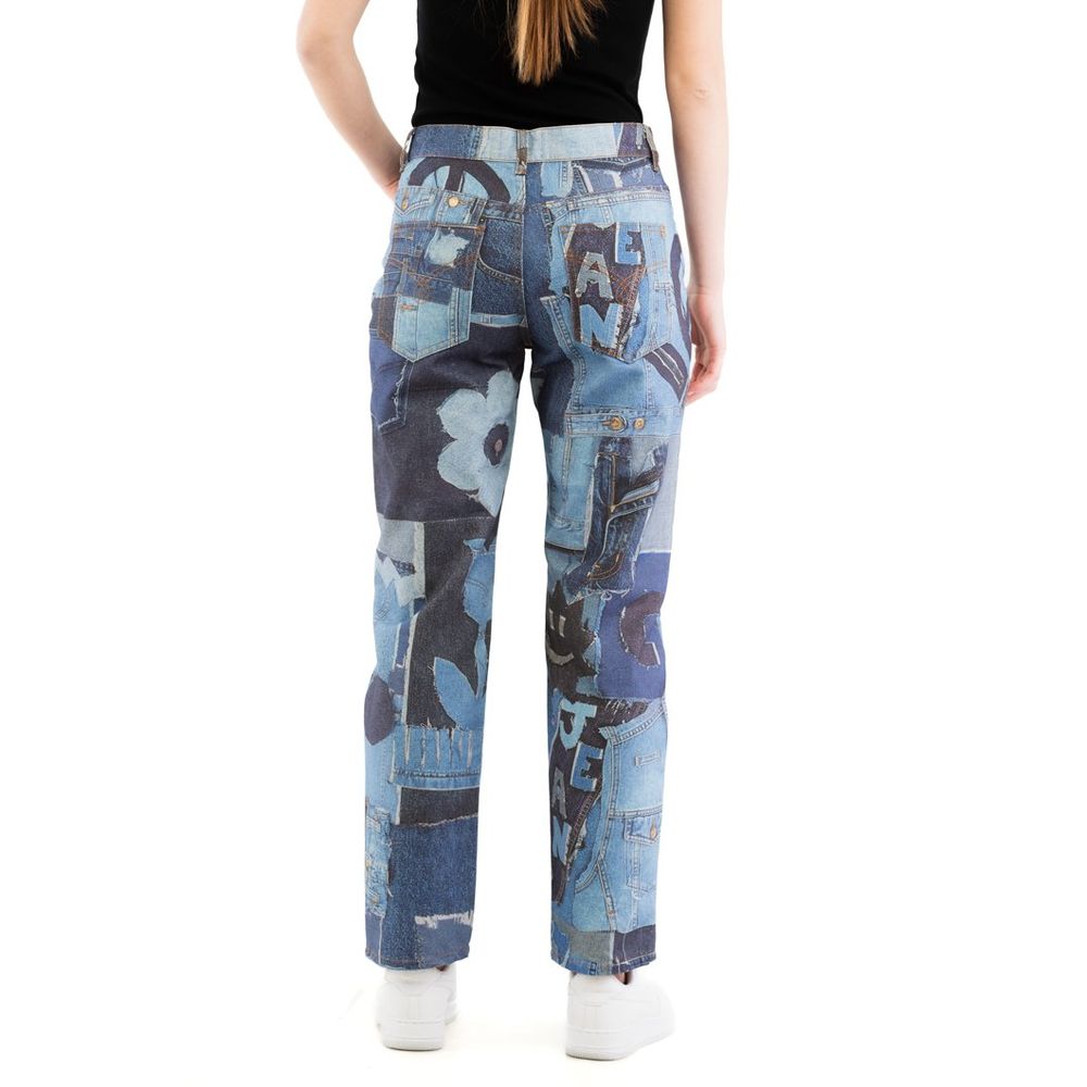Moschino Multicolor Cotton Jeans Denim