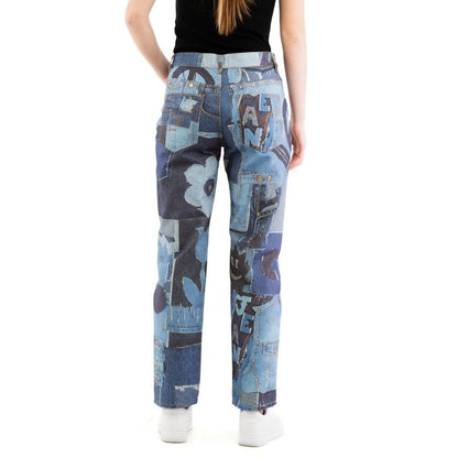 Moschino Multicolor Cotton Jeans Denim