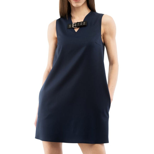 Moschino Blue Polyester Casual Dress