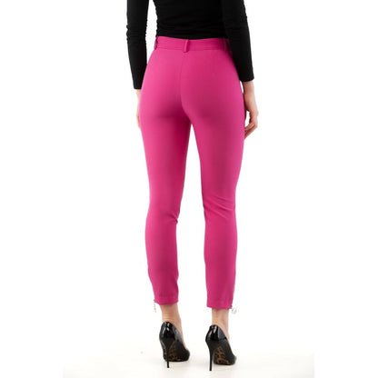 Moschino Pink Polyester Casual Pants