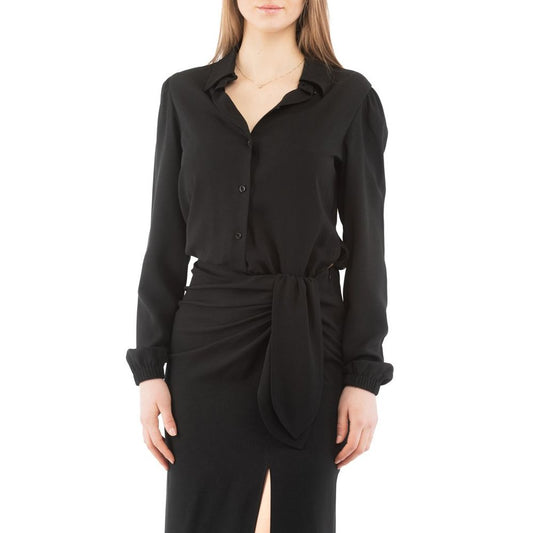 Moschino Black Marabou Casual Dress