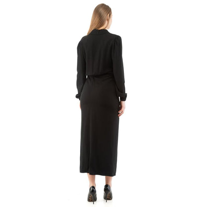 Moschino Black Marabou Casual Dress