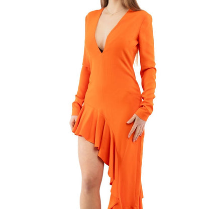 Moschino Orange Marabou Casual Dress