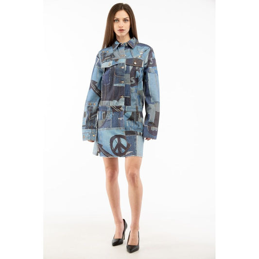 Moschino Multicolor Cotton Casual Dress