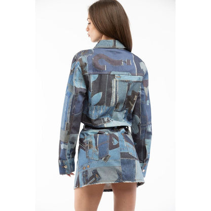 Moschino Multicolor Cotton Casual Dress