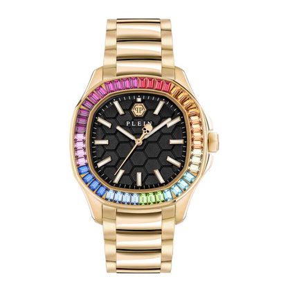 Philipp Plein Gold Stainless Steel Dress Watch