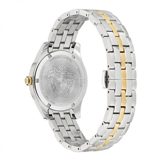 Versace Gray Stainless Steel Dress Watch