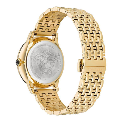 Versace Gold Stainless Steel Dress Watch