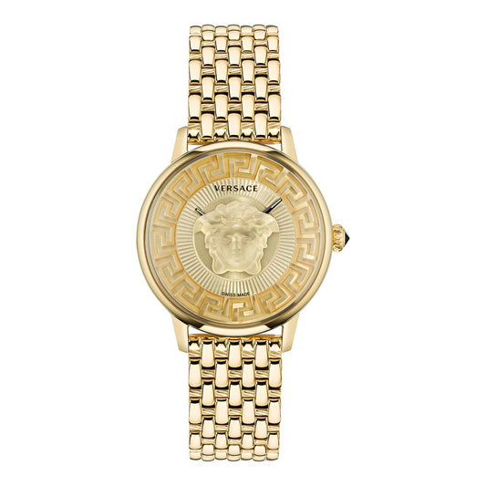 Versace Gold Stainless Steel Dress Watch