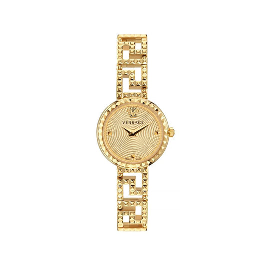Versace Gold Stainless Steel Dress Watch