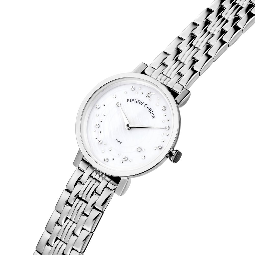 Pierre Cardin Gray Stainless Steel Dress Watch