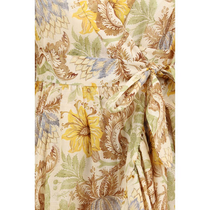 Zimmermann Bicolor Cotton Casual Dress