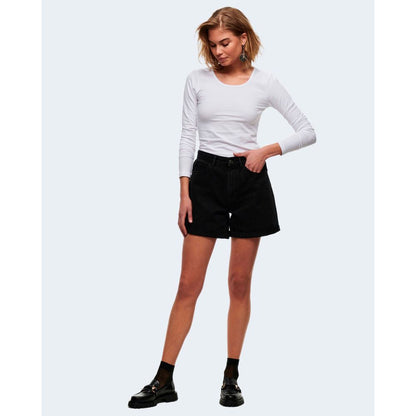 Only White Cotton Long Sleeve T-Shirt