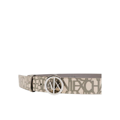 Armani Exchange Beige Polyester Regular Belt