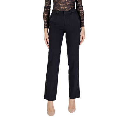 Only Black Recycled Polyester Flared Pants