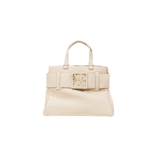 Armani Exchange Beige Polyester Handbag
