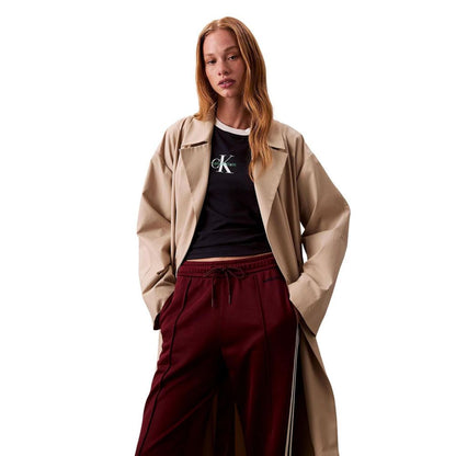 Calvin Klein Jeans Bordeaux Cotton Joggers (Workout Pants)