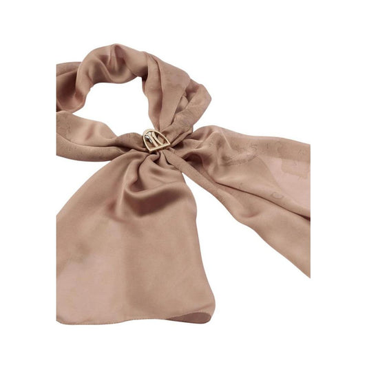 Alviero Martini Prima Classe Pink Polyester Scarf
