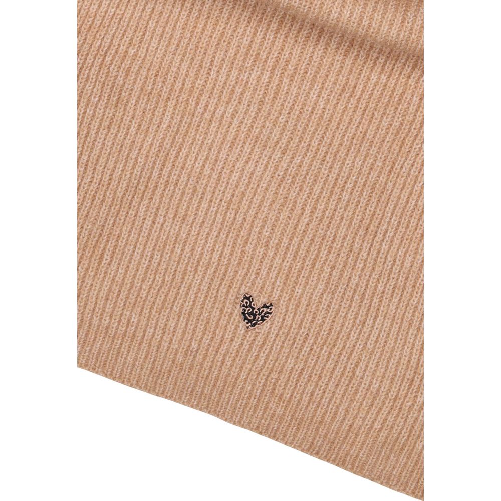 Pieces Beige Recycled Polyester Scarf