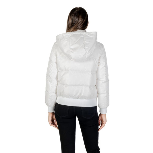 Armani Exchange White Polyamide Coat