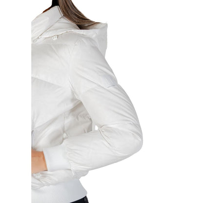 Armani Exchange White Polyamide Coat
