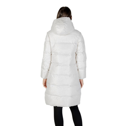 Armani Exchange White Polyamide Coat