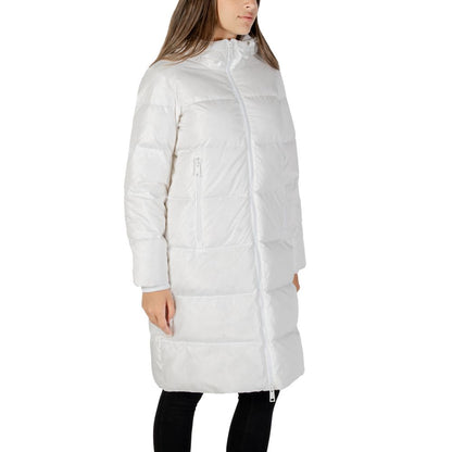 Armani Exchange White Polyamide Coat