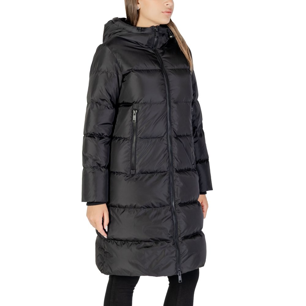 Armani Exchange Black Polyamide Coat