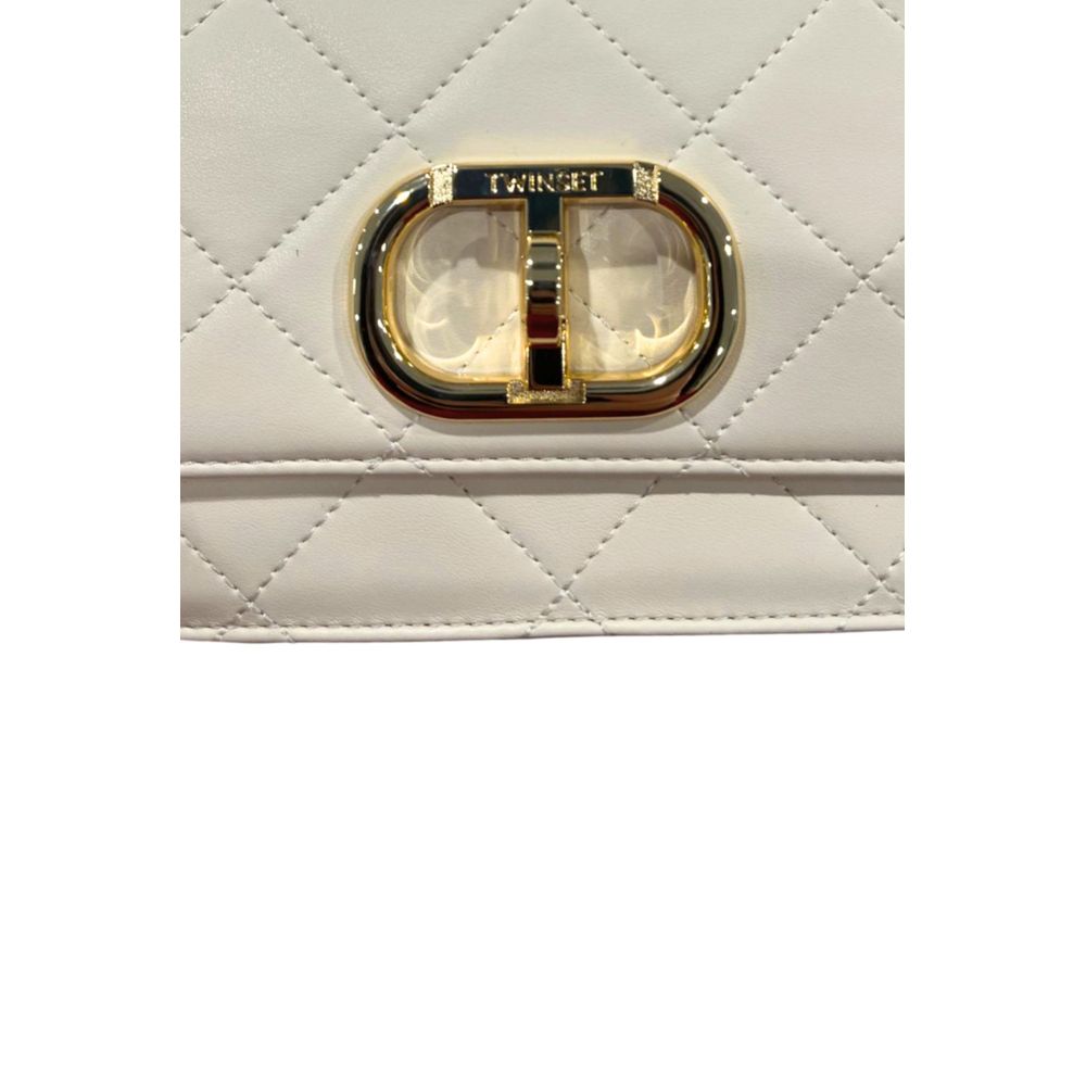Twinset Beige PU Women Crossbody Bag