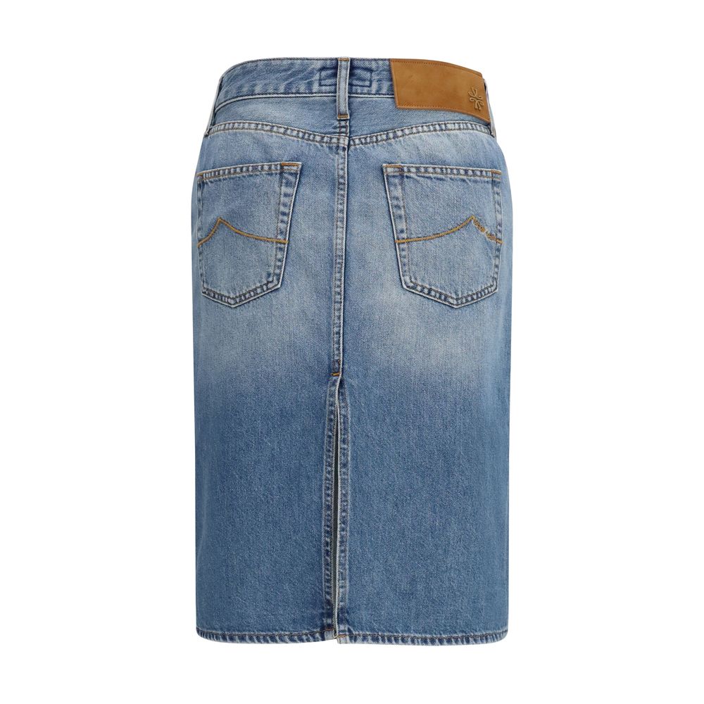 Jacob Cohen Blue Denim Skirt