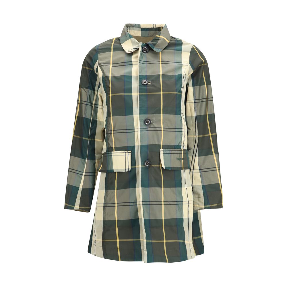 Barbour Bicolor Polyester Trench Coat