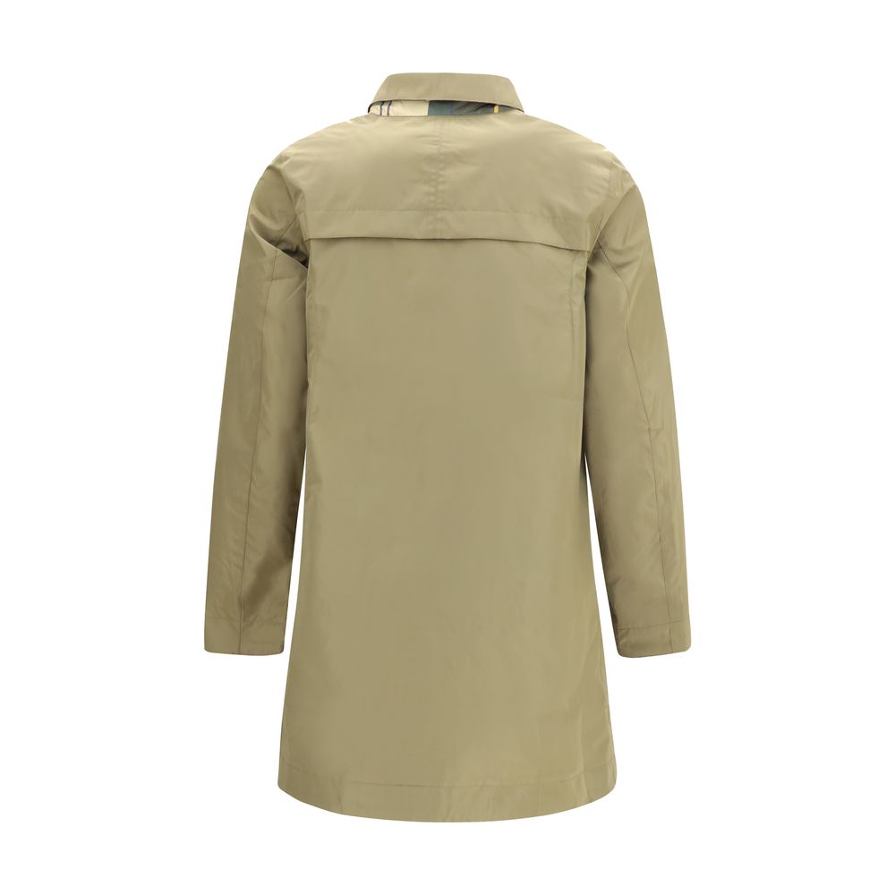 Barbour Bicolor Polyester Trench Coat