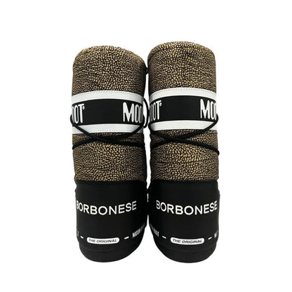 Borbonese Beige Textile Women Boot