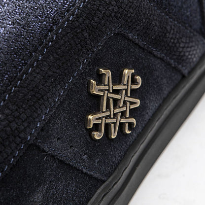 Mr&Mrs Italy Blue Leather Womens Ankle Boot