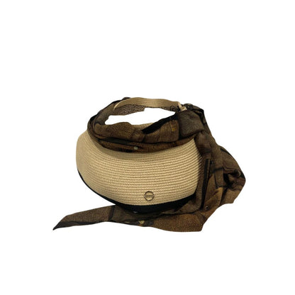 Borbonese Beige Papier Women Hat With Scarf