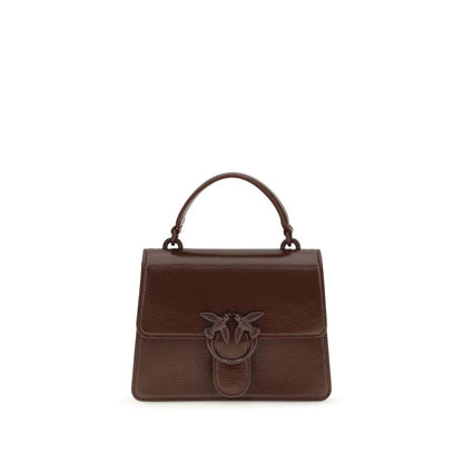 PINKO Burgundy Goatskin Handbag