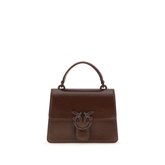 PINKO Burgundy Goatskin Handbag