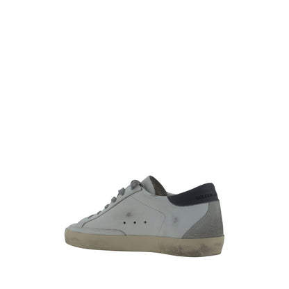 Golden Goose White Calf Leather Bos Taurus Low Top Sneakers