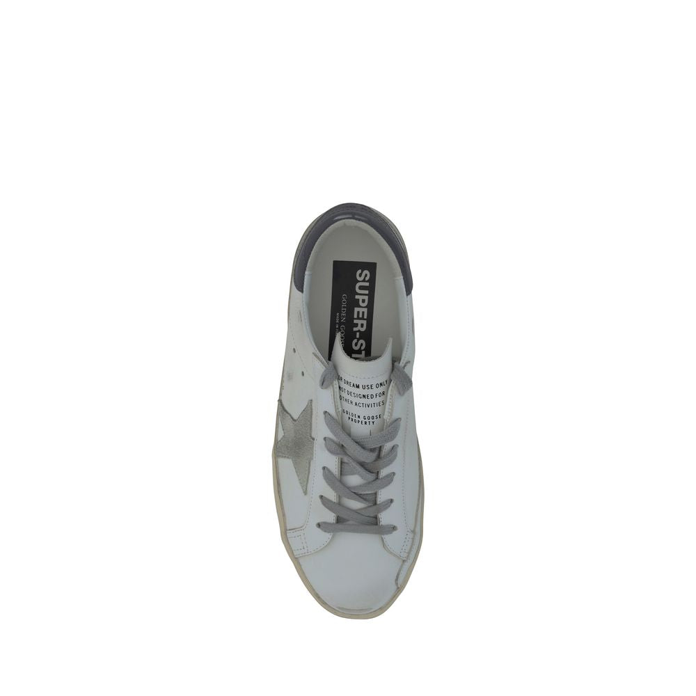 Golden Goose White Calf Leather Bos Taurus Low Top Sneakers