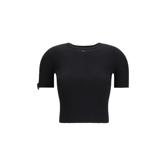 Courrèges Black Viscose Top