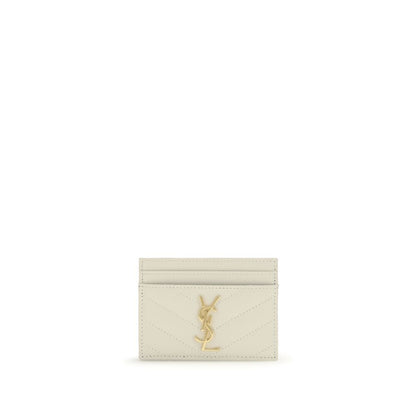 Saint Laurent Beige Calf Leather Bos Taurus Wallet