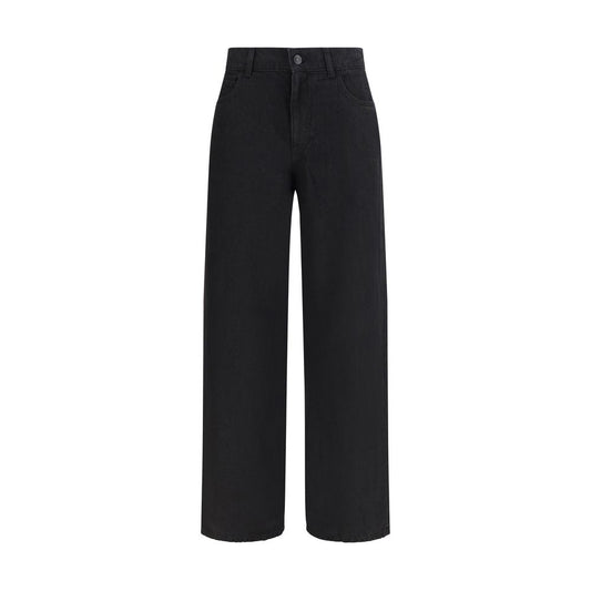 The Row Black Linen Jeans Denim