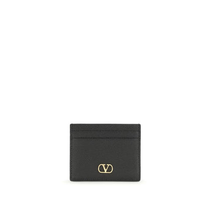 Valentino Garavani Black Calf Leather Bos Taurus Wallet